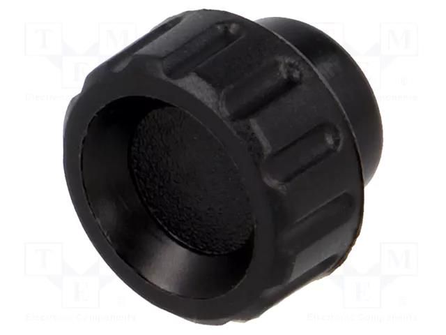 Knob; Ø: 16mm; Int.thread: M4; 6mm; H: 13mm; polyamide; knurled ELESA+GANTER BT.16B-M4