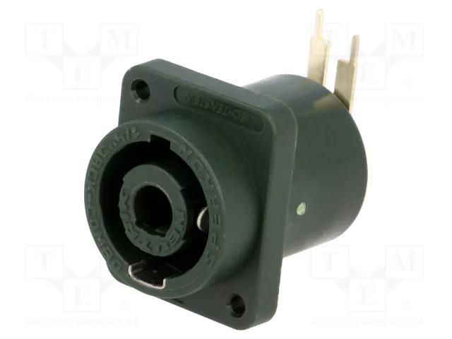 Connector: Jack 6,3mm; socket; female; mono,SpeakON; THT NEUTRIK NTR-NLJ2MD-H