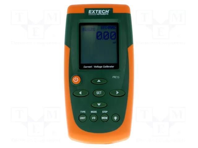 Meter: calibrator; voltage,current; VDC: 0÷19.9mV; I DC: 0÷50mA EXTECH PRC15