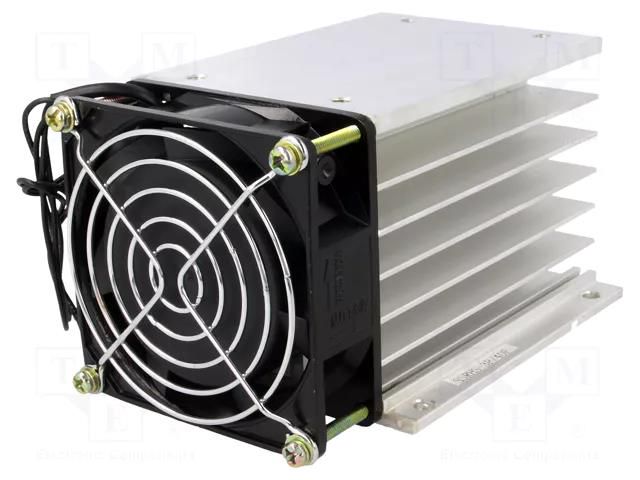 Heatsink: extruded; for three phase solid state relays QLT POWER SSRHS-3P/40F