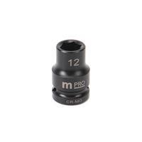 IMPACT SOCKET, 12MM, DRIVE, CR-MO MP12-CRMO12