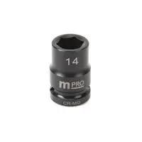 IMPACT SOCKET, 14MM, DRIVE, CR-MO MP12-CRMO14