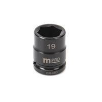 IMPACT SOCKET, 19MM, DRIVE, CR-MO MP12-CRMO19