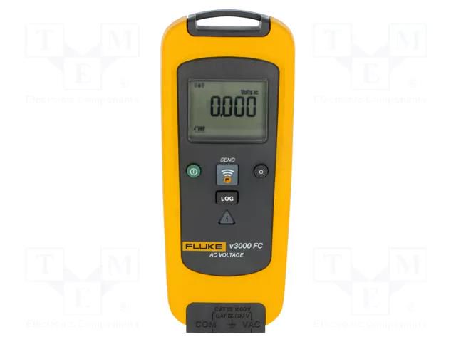 Voltmeter; Bluetooth; LCD; 3,5 digit; VAC: 6V,60V,600V,1kV; IP42 FLUKE FLK-V3000FC
