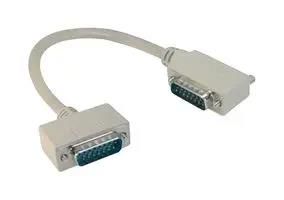 CABLE ASSY, DB15 PLUG-R/A PLUG, 5' CSMNRA15-1MM-5