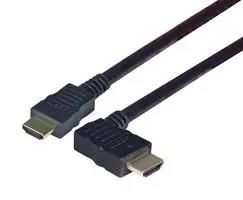 CABLE ASSY, HDMI R/A PLUG-PLUG, 19.7" HDRA2-0.5