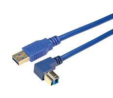 USB CBLE, 3.0 TYP A PLUG-R/A PLUG, 300MM CA3A-90UB-03M