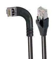 ENET CORD, CAT6, R/A RJ45 PLUG-PLUG, 1' TRD695SZRA6BLK-1