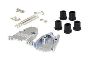 D SUB HOOD KIT, 180DEG, DE, ZINC ALLOY SDCDVIAG