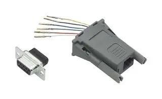 ADAPTER, DB9 RCPT-RJ12 JACK, PANEL REC096F