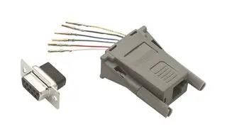 ADAPTER, DB9 RCPT-MMJ JACK, PANEL REC096FD