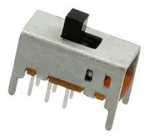 SLIDE SWITCH, DPDT, 0.3A, 10VDC, TH MFS201N-19-Z