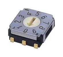 ROTARY CODED SW, 10 POS, 0.1A, 5VDC, SMD SA-7010TA