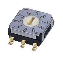 ROTARY CODED SW, 10 POS, 0.1A, 5VDC, SMD SA-7030TB