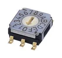 ROTARY CODED SW, 16 POS, 0.1A, 5VDC, SMD SA-7050TB