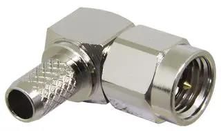 RF COAX CONN, R/A SMA PLUG, 50 OHM CONSMA012-R58