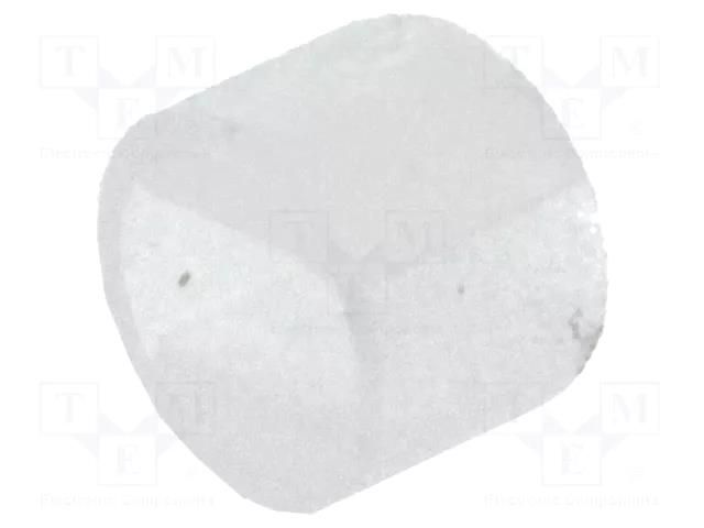Spacer sleeve; LED; Øout: 4mm; ØLED: 3mm; L: 3mm; natural; UL94V-2 FIX&FASTEN FIX-LEDS-3