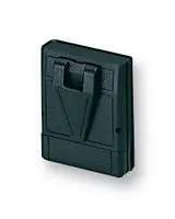 CASE, ABS, W/CLIP, 1AA, BLACK M-4PCB