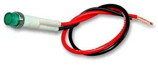 LED PANEL INDICATOR, GREEN, 8MM, 24VDC L295100LAF