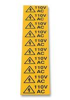 LABEL, 110VAC, CARD OF 10 LBC-13026