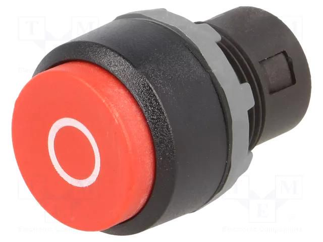 Switch: push-button; 22mm; Stabl.pos: 1; red; none; IP66; prominent ABB KPR2-105R