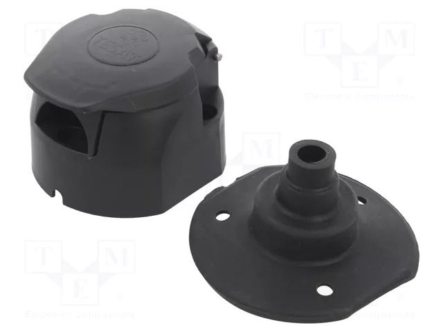 Connector: automotive; for towbars,for trailers; socket; 12VDC TESAT G12-T7-52G