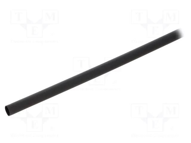 Heat shrink sleeve; 2: 1; 4.75mm; L: 1.2m; black; polyolefine ALPHA WIRE F2213/16-BK103
