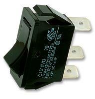 ROCKER SWITCH, SPDT, BLACK C1510VQASB