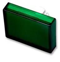 LENS, 24X18MM, RECT, PLASTIC, GREEN 61-9681.5