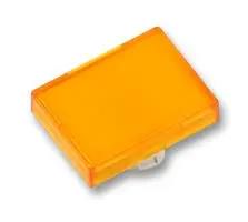 LENS, 24X18MM, RECT, PLASTIC, YELLOW 61-9681.4