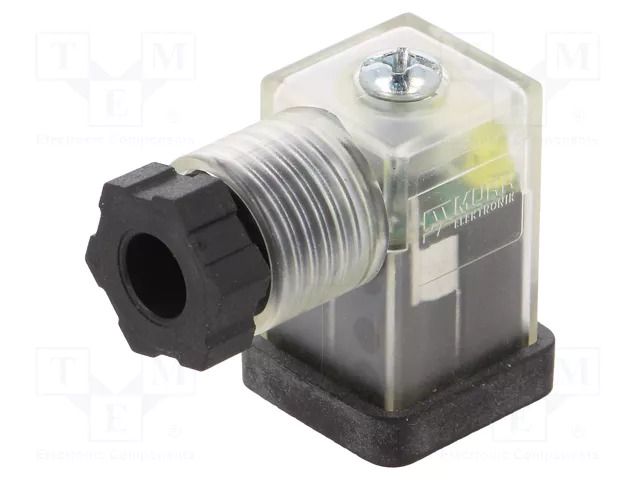 Connector: valve connector; plug; form C; 9.4mm; female; PIN: 3; 24V MURRELEKTRONIK 7000-30205-0000000