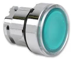 PUSHBUTTON HEAD, HARMONY XB4, 22MM,GREEN ZB4BW333