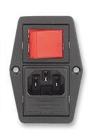 INLET, IEC, DP, RED, ILLUMINATED BVB01/Z0000/11