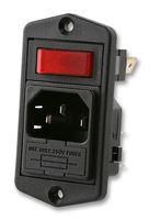 INLET, IEC, SP, RED, ILLUMINATED BVA01/Z0000/02