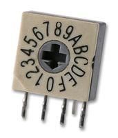 ROTARY DIP SW, HEXADECIMAL, 0.4A, 24V P60A703L508