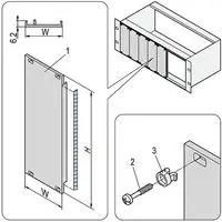 PANEL, ALU, SHIELDED, 3U, 21HP, PK5 20848-421