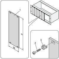 PANEL, ALUMINIUM, 3U, 8HP, PK5 20838-112