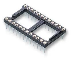 SOCKET IC, DIL, 0.6", 28WAY 2227MC-28-06-07-F1