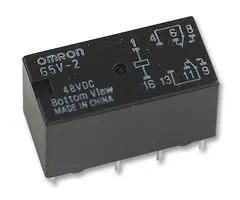 RELAY, SIGNAL, DPDT, 30VDC, 2A G5V-2 DC48