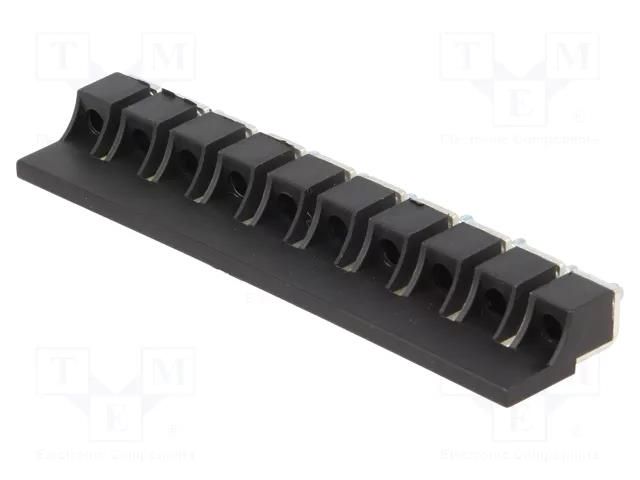 Screw bridge; black; ways: 10 POKÓJ ZKN-6-10-BK