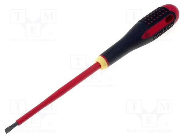 Screwdriver; insulated; slot; 5,5x1,0mm; Blade length: 125mm BAHCO SA.BE8050S