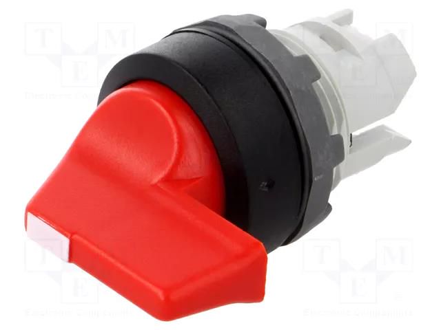 Switch: rotary; 22mm; Stabl.pos: 2; red; none; IP66; prominent; M2S ABB M2SS5-10R