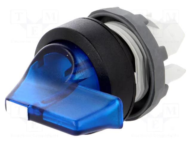 Switch: rotary; 22mm; Stabl.pos: 2; blue; MLB-1; IP66; prominent ABB M2SS4-11L