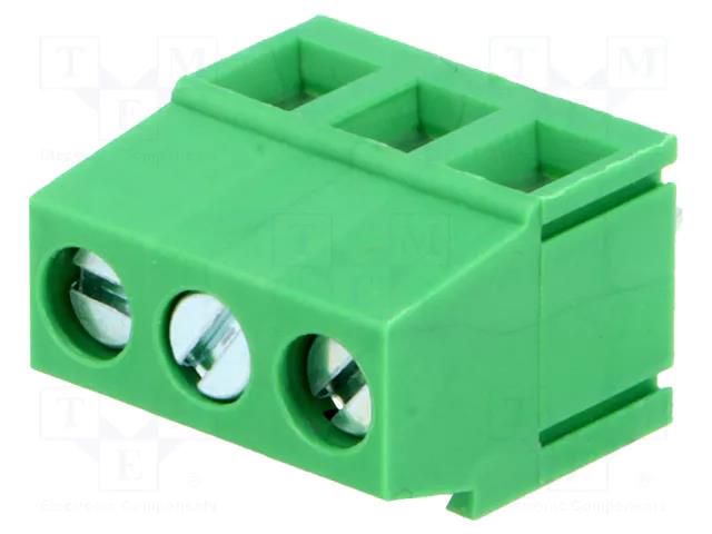 Connector: PCB terminal block; terminal; 15A; 300V; angled 90° ADAM TECH EBVA-03-C
