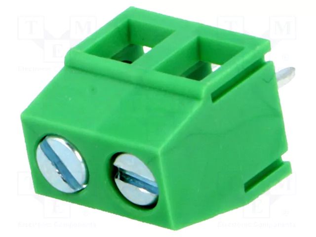 Connector: PCB terminal block; terminal; 8A; 300V; angled 90° ADAM TECH EB21A-02-C