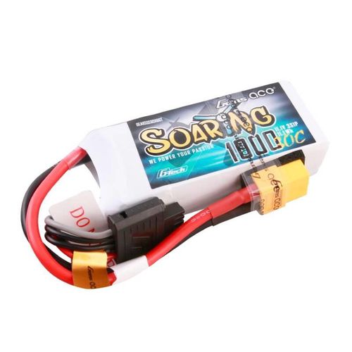 Gens ace G-Tech Soaring 1000mAh 11.1V 30C 3S1P Lipo Battery, Gens ace GEA103S30X6GT