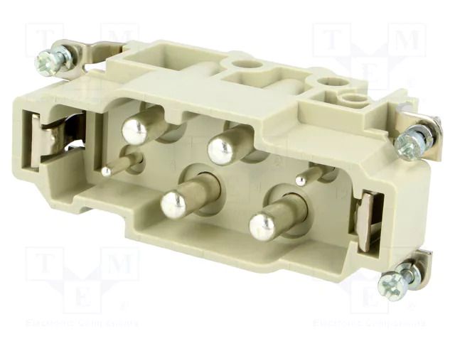 Connector: HDC; contact insert; male; 16A,80A; 400V,830V; size 16B HARTING 09380062601