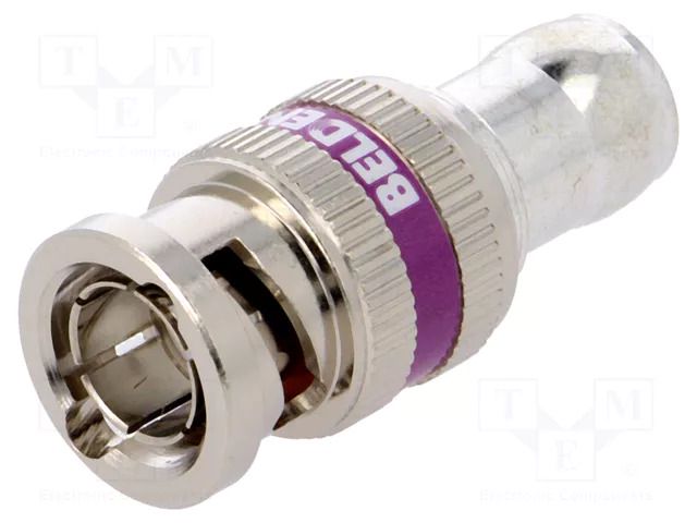 Connector: BNC; plug; male; straight; 75Ω; crimped TRUE 360; B1855A BELDEN 1855ABHD1