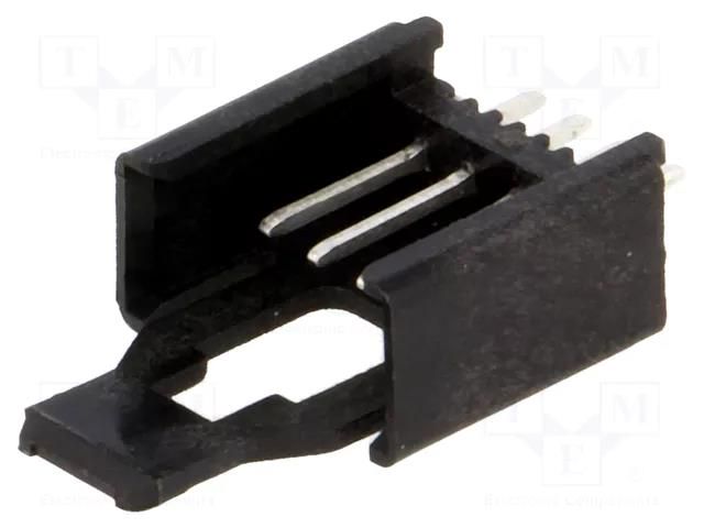 Connector: wire-board; socket; male; Minimodul; 2.5mm; PIN: 4; THT LUMBERG 2.5MSF04