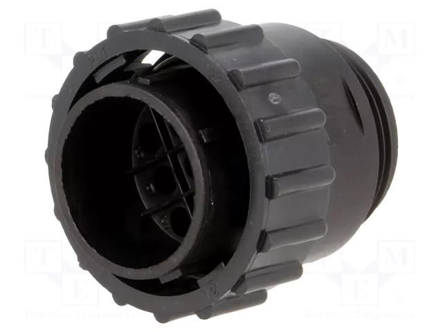 Connector: circular; plug; male; PIN: 9; w/o contacts; CPC Series 1 TE Connectivity 211768-1